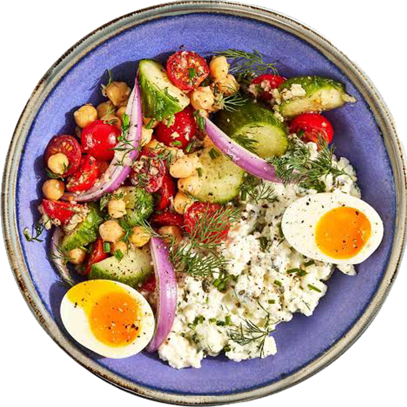 Dinner Bowl signature bowl with fresh vegetables, grains and protein